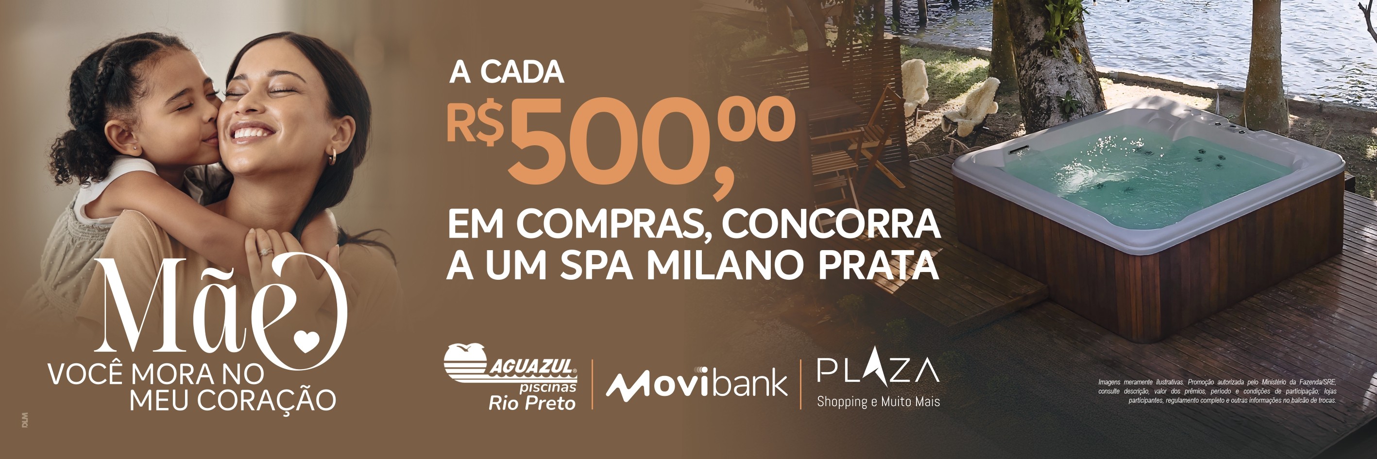 Plaza vai sortear uma super piscina SPA para celebrar o Dia das Mães