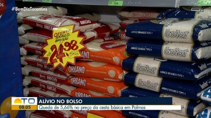 Queda no preço da cesta básica dá alivio no bolso de palmenses