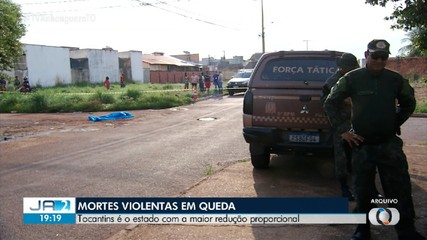 Tocantins é o estado com a maior redução proporcional de mortes violentas
