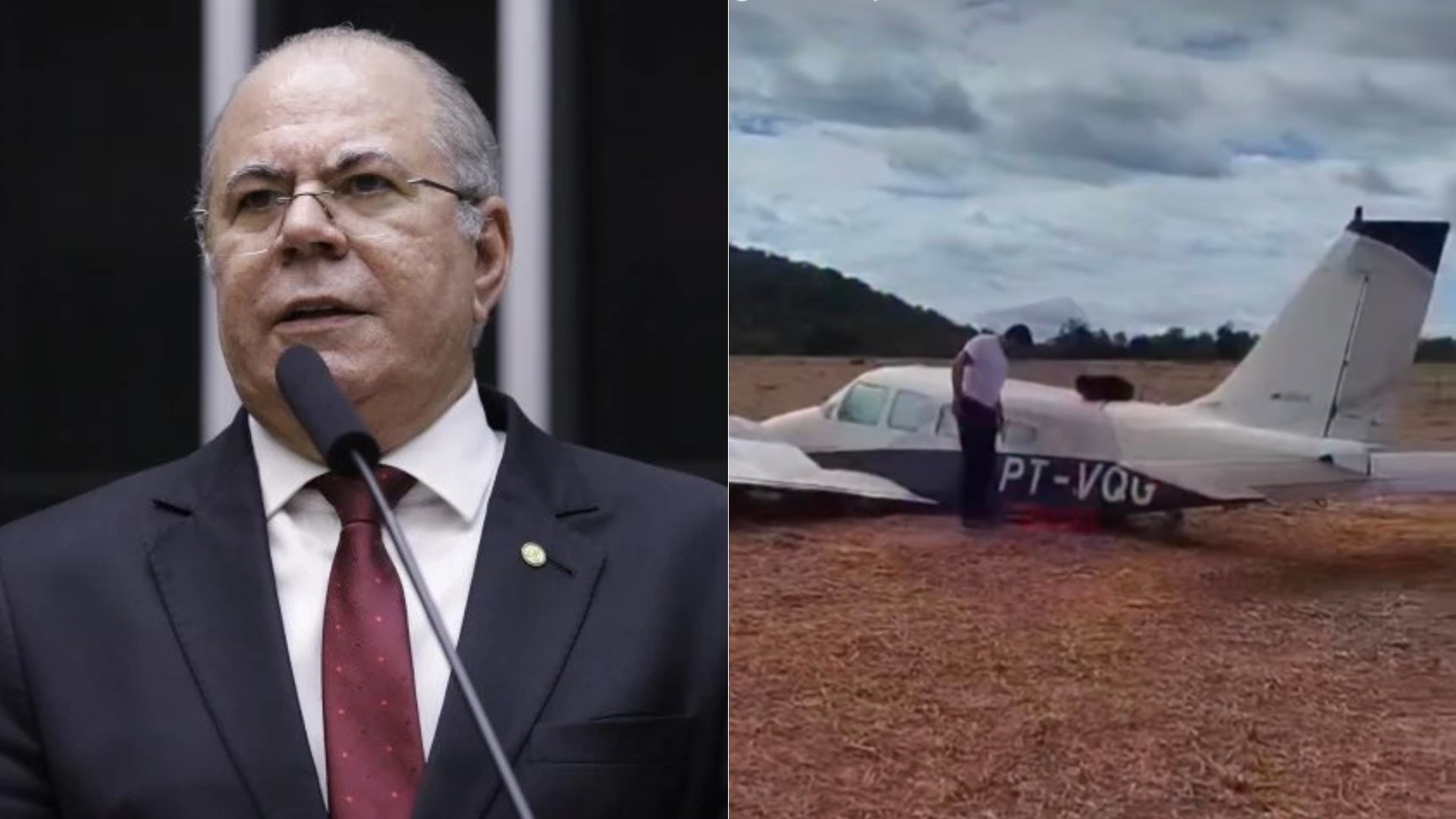 Avião com deputado Hildo Rocha faz pouso de emergência em Timon; ninguém ficou ferido