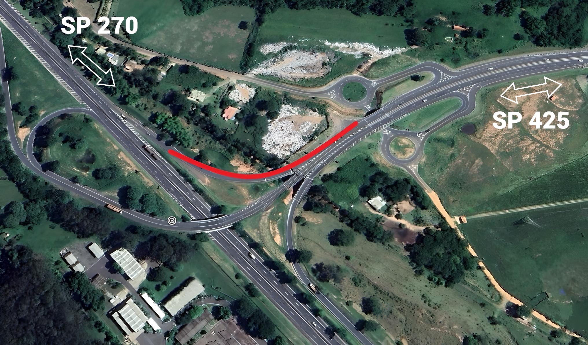 Alças de acesso entre as rodovias Assis Chateaubriand e Raposo Tavares são interditadas para obras em Presidente Prudente