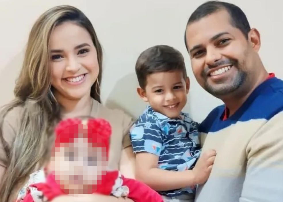 Sandra Almeida, o marido Breno Pereira e o filho do casal, Enrico Moreira morreram no acidente ocorrido em Nova Viçosa, no extremo sul da Bahia — Foto: Redes Sociais