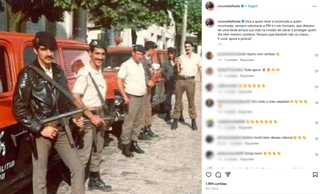 Perfil da Subprefeitura da Lapa, na Zona Oeste de SP, publica e apaga postagem que exaltava a PM por atuação na ditadura militar