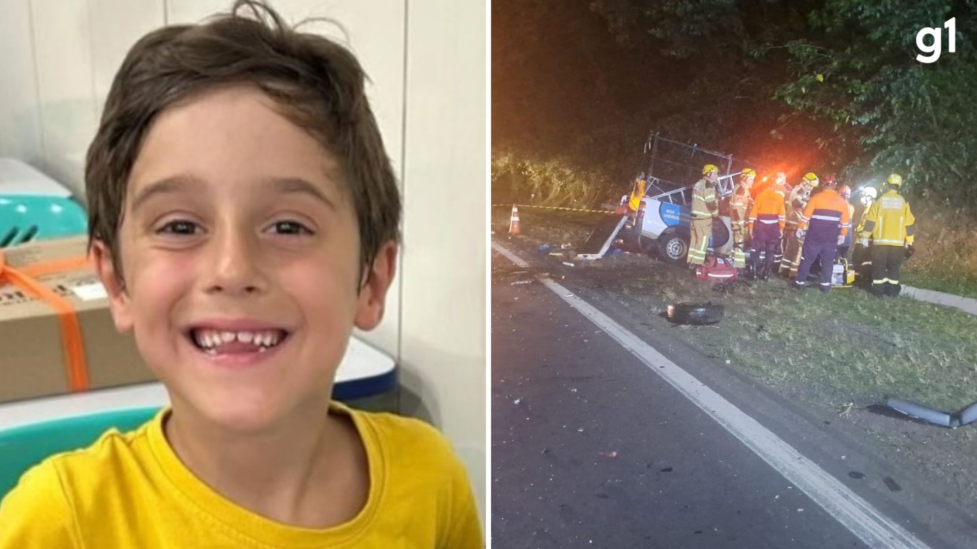 Menino de 6 anos que morreu em acidente com o pai é velado em Parobé