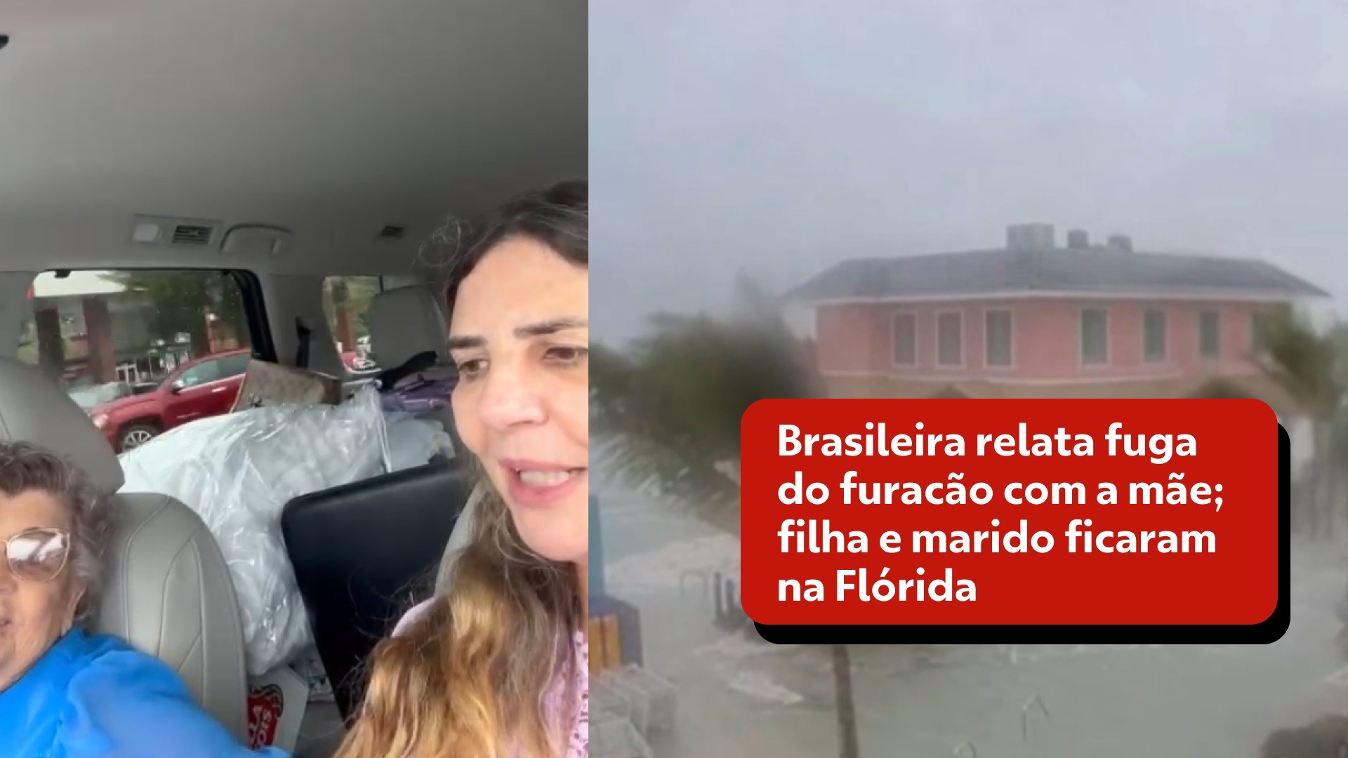 Corrida ao mercado, fila de carros e parte da família para trás: brasileira relata fuga de furacão na Flórida