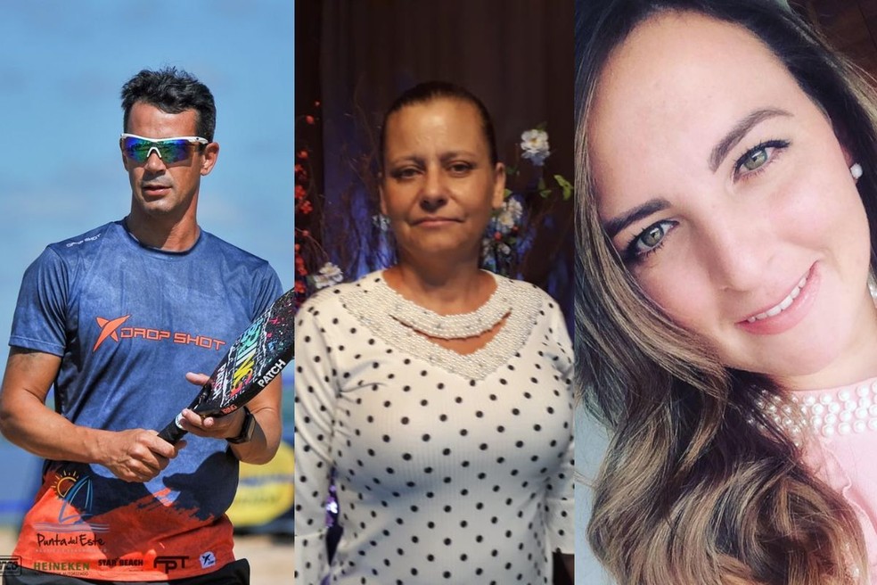 Flavio Maia, Dulce Eduardo e Liara Martins são as vítimas fatais do acidente na BR-376. — Foto: Reprodução/Redes sociais
