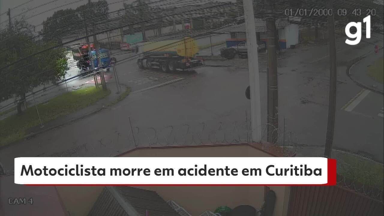 Motociclista morre em acidente com caminhão em Curitiba | G1