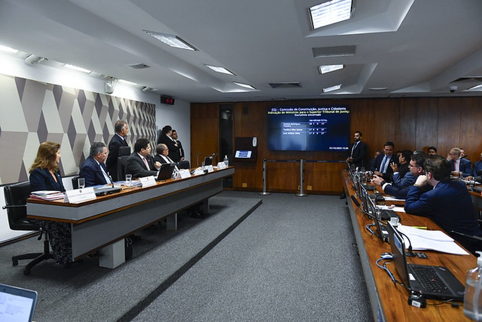 Indicados participaram de sabatinas na CCJ na manhã desta quarta-feira (25). — Foto: Roque de Sá/Agência Senado