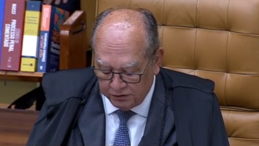 O ministro do STF Gilmar Mendes foi relator do processo em 2020. — Foto: TV Justiça/Reprodução