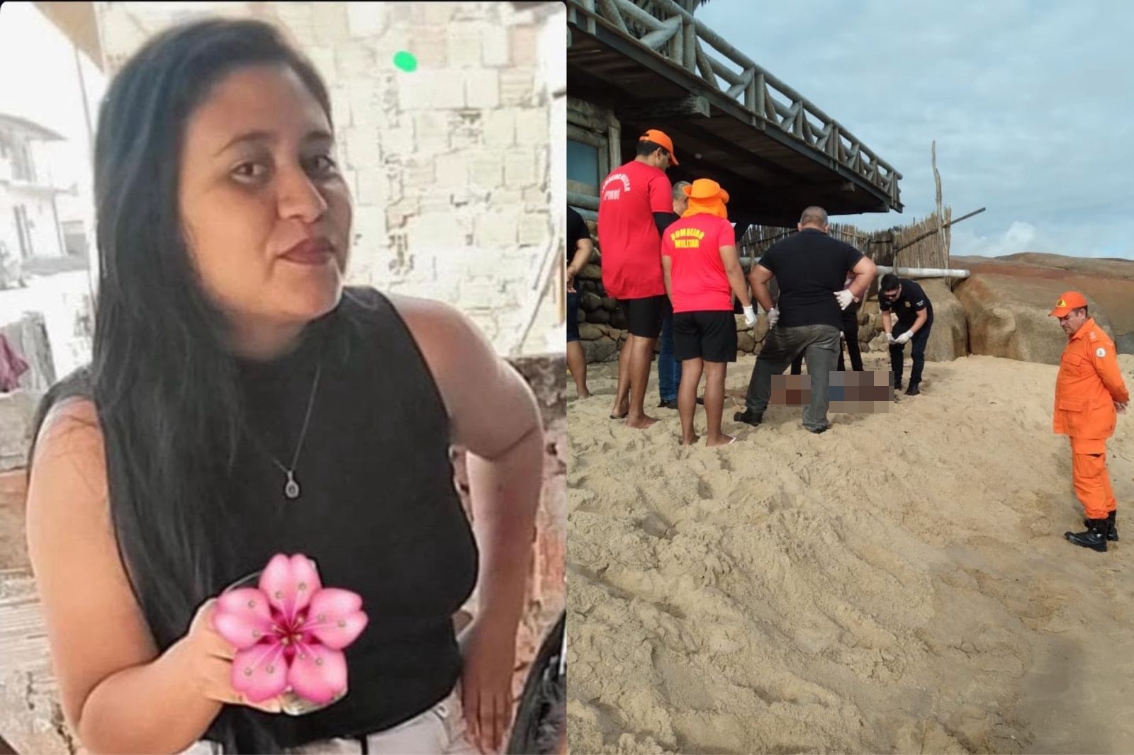 Jovem é encontrada morta na praia da Pedra do Sal, em Parnaíba; bombeiros suspeitam de afogamento