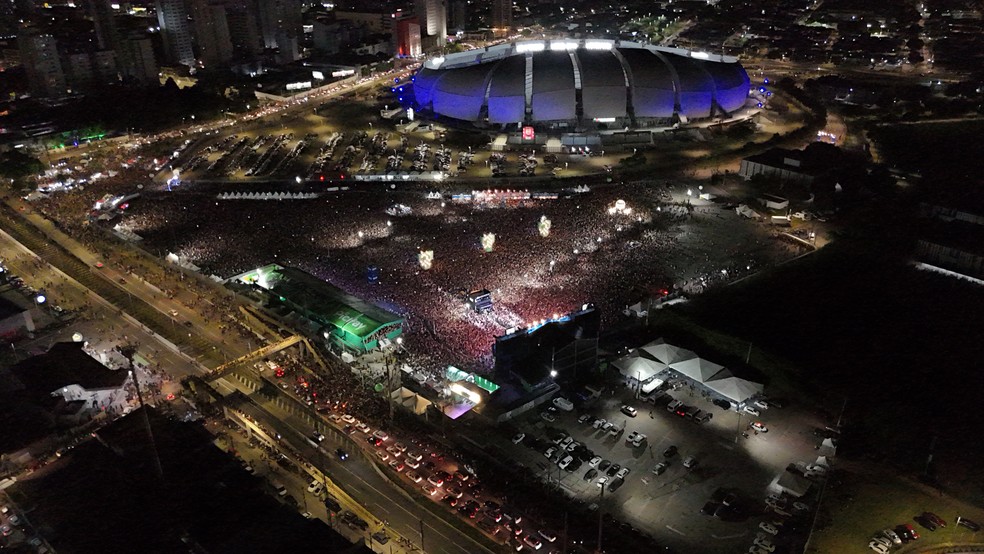 São João de Natal reuniu mais de 300 mil pessoas no primeiro fim de semana — Foto: Bia Azevedo