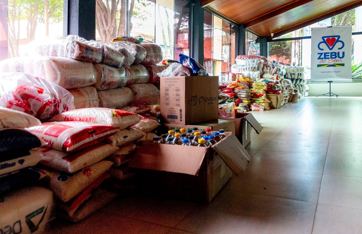 Zebu do Bem destina 13,4 mil kg de alimentos arrecadados nos shows da ExpoZebu