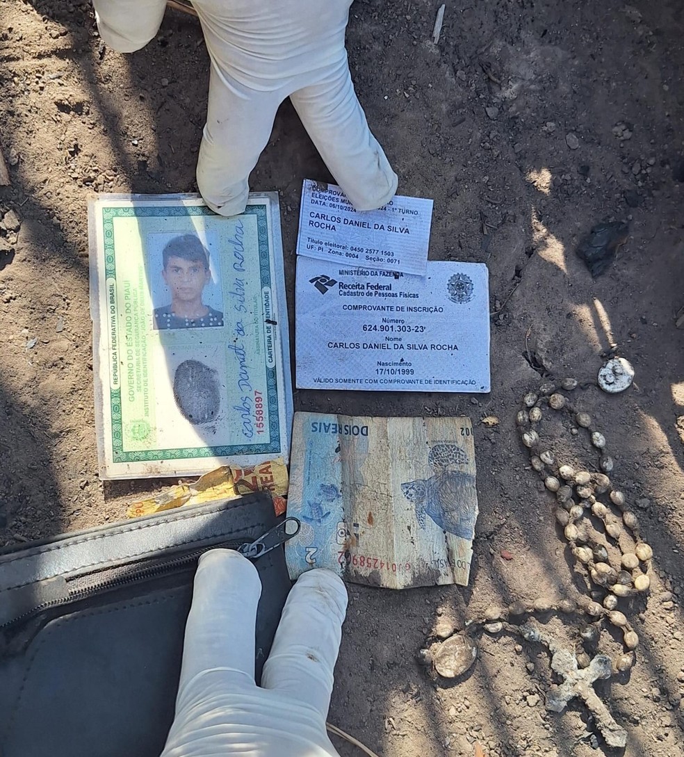 Corpo em avançado estado de decomposição é encontrado em carnaubal no litoral do Piauí — Foto: Polícia Militar