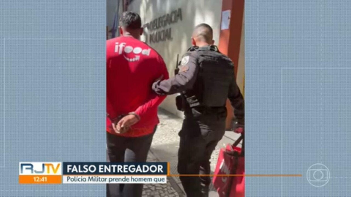 Falso entregador de aplicativo é preso suspeito de assaltos na Zona Sul do Rio  
