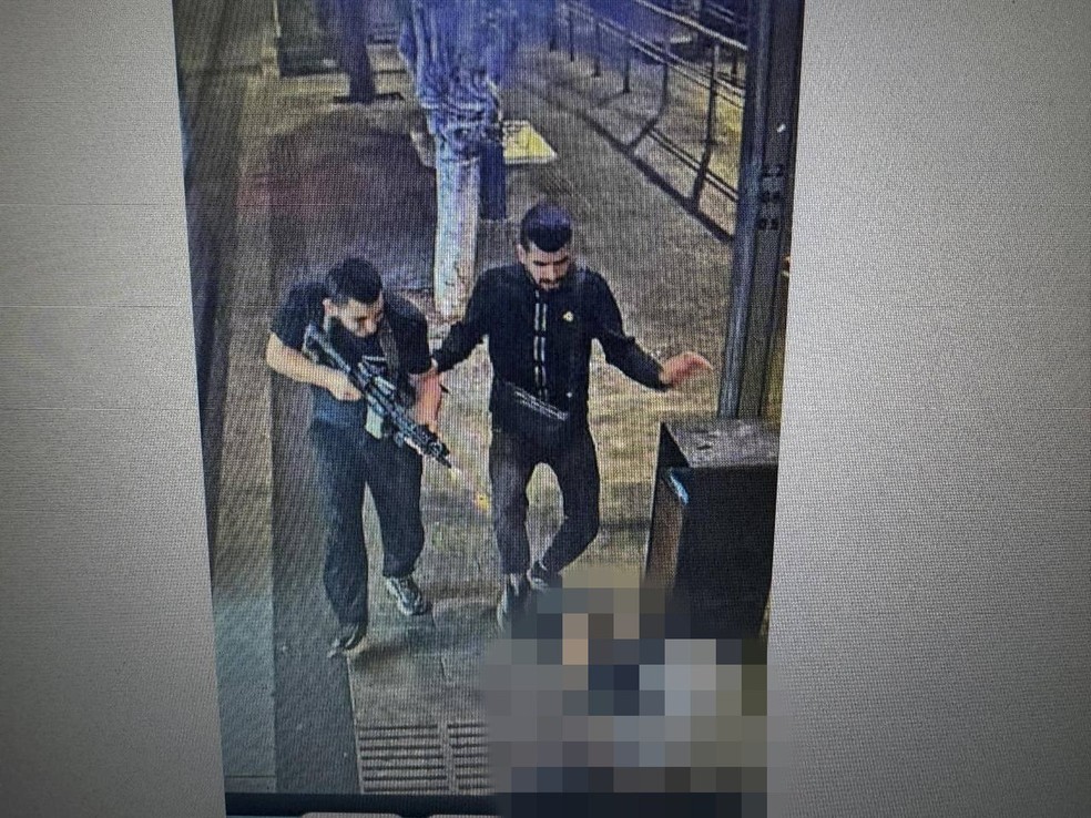 Terroristas abriram fogo contra pessoas em Jaffa, no sul de Tel Aviv — Foto: Telegram/Reprodução