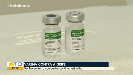 Campanha de vacinação contra a gripe segue até julho no Tocantins