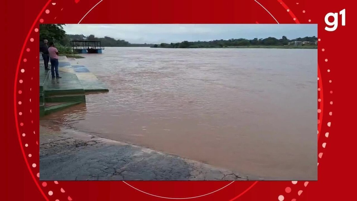 Chuva faz nível do Rio Araguaia subir em 10% e Defesa Civil alerta população de Barra do Garças (MT)  