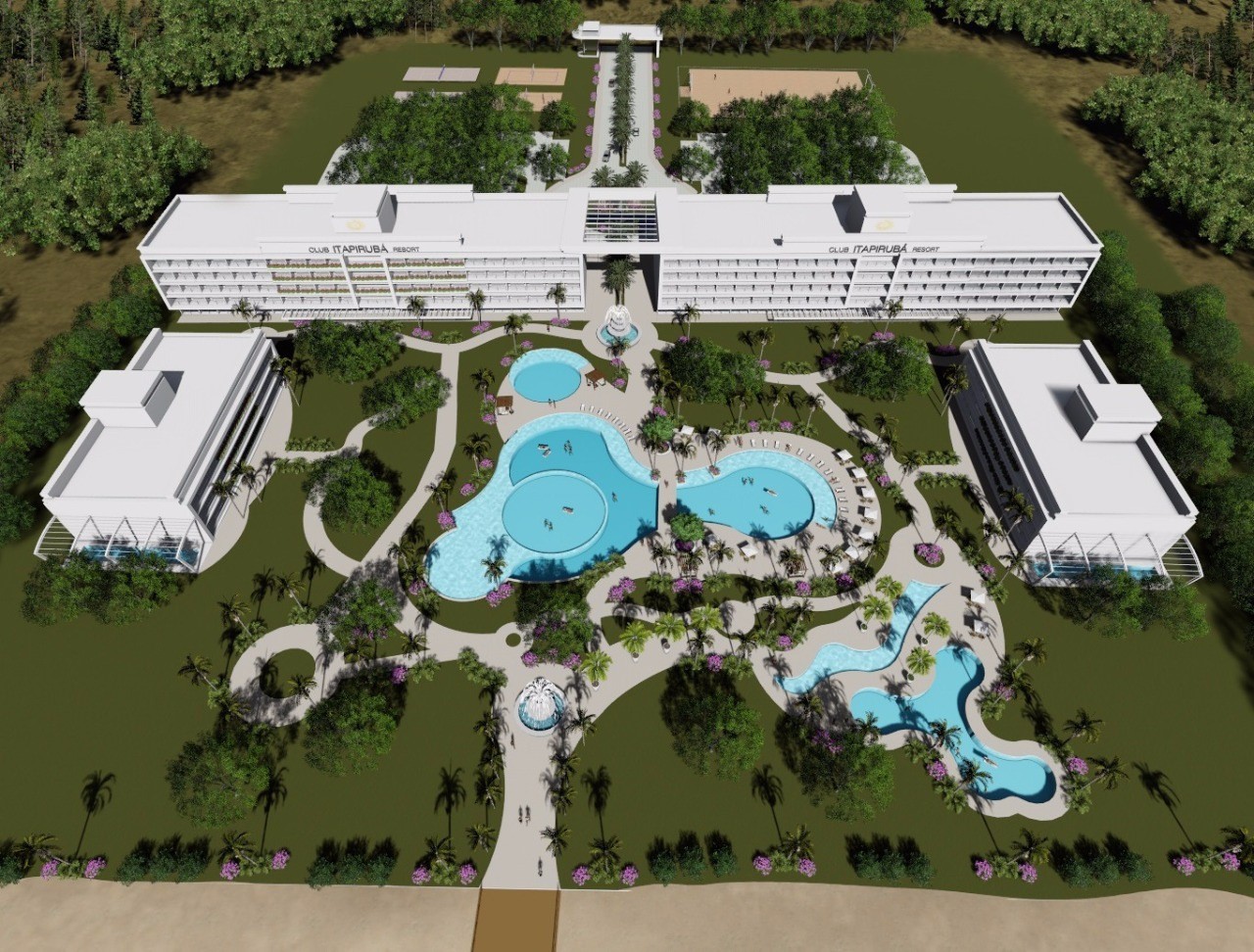 Hotel de luxo à beira mar vai ter 'desconto' de R$ 4 milhões em novo leilão em SC; VÍDEO