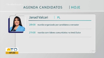 Confira a agenda dos candidatos à Prefeitura de Palmas nesta segunda-feira (16)