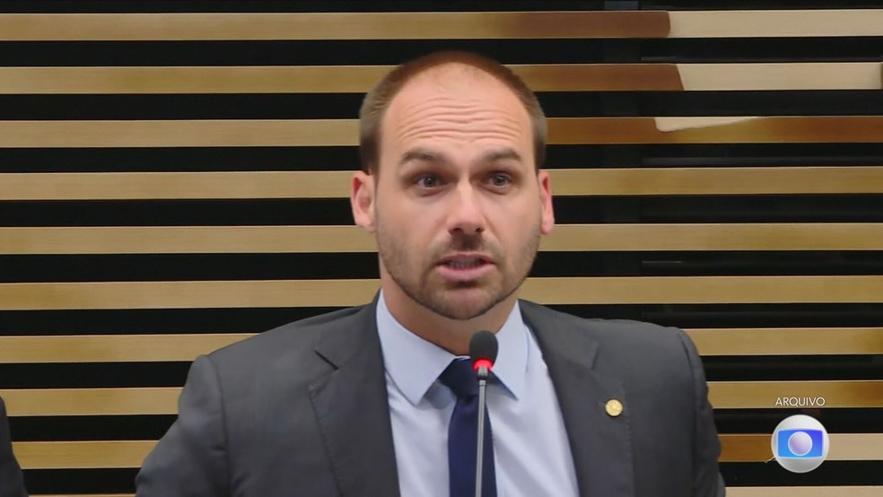 PF diz que Eduardo Bolsonaro teve intenção de ludibriar governo dos EUA — Foto: Reprodução/TV Globo