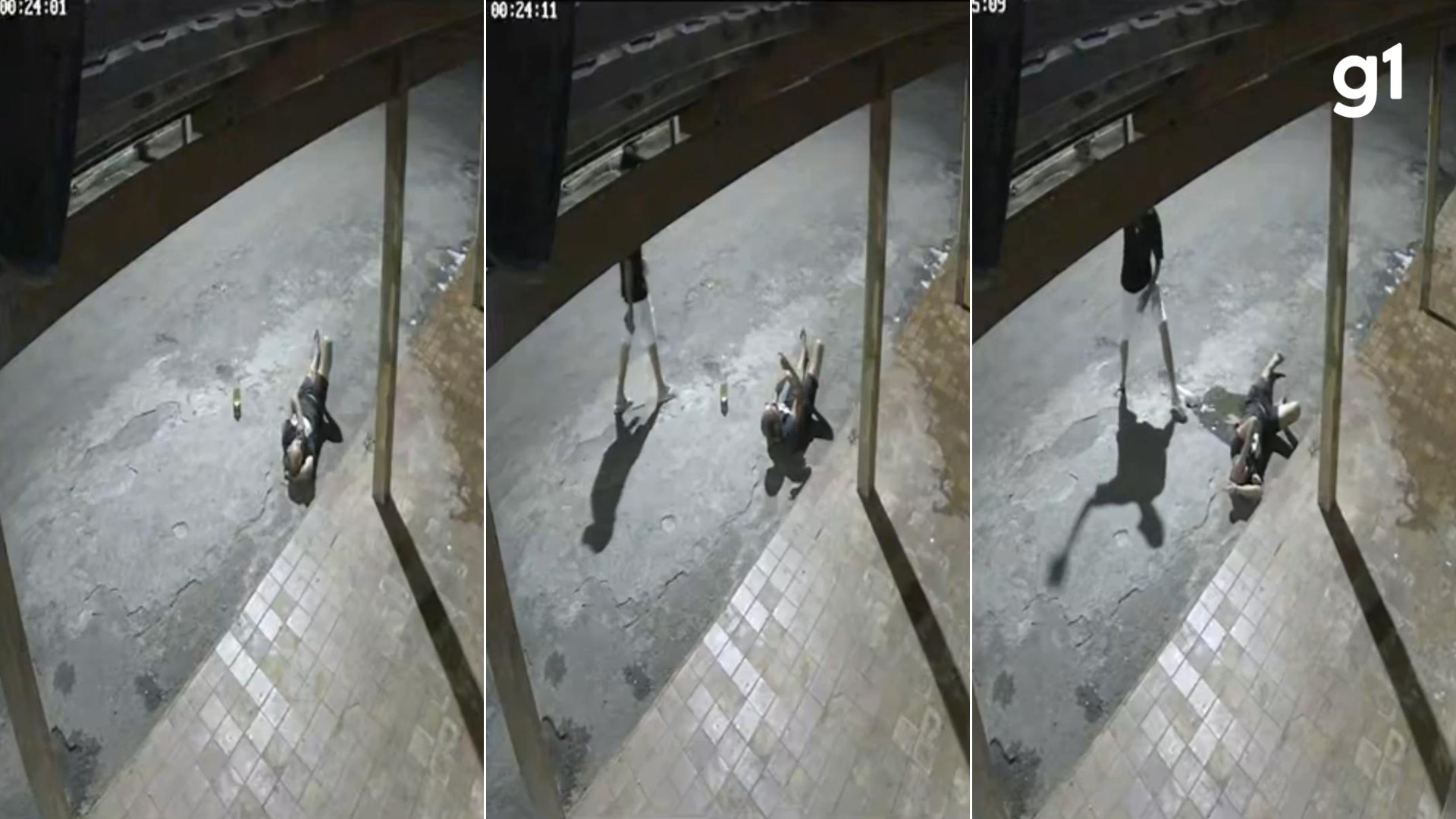 Homem embriagado é agredido com tijolo enquanto estava deitado em calçada em Corinto