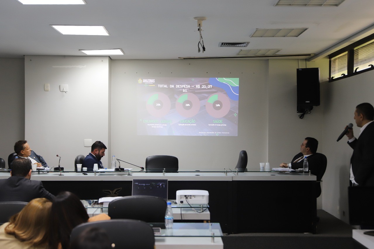 ALEAM recebe Relatório de Gestão Fiscal e Sefaz aponta equilíbrio nas contas