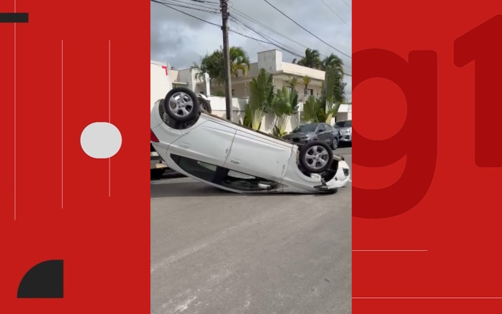 Vídeo mostra fuga de homem após capotar carro roubado; suspeito foi preso horas depois na Bahia
