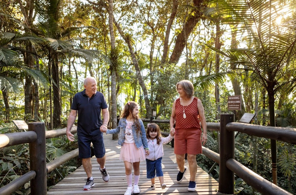 Conexão com a natureza no Parque Unipraias — Foto: Divulgação/Parque Unipraias