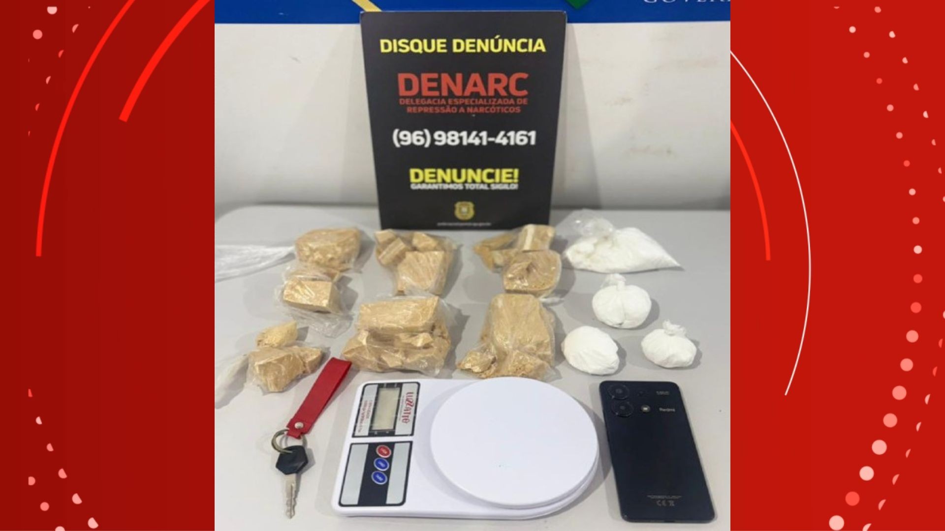 Homem é preso em flagrante enquanto fazia entrega de drogas em Macapá