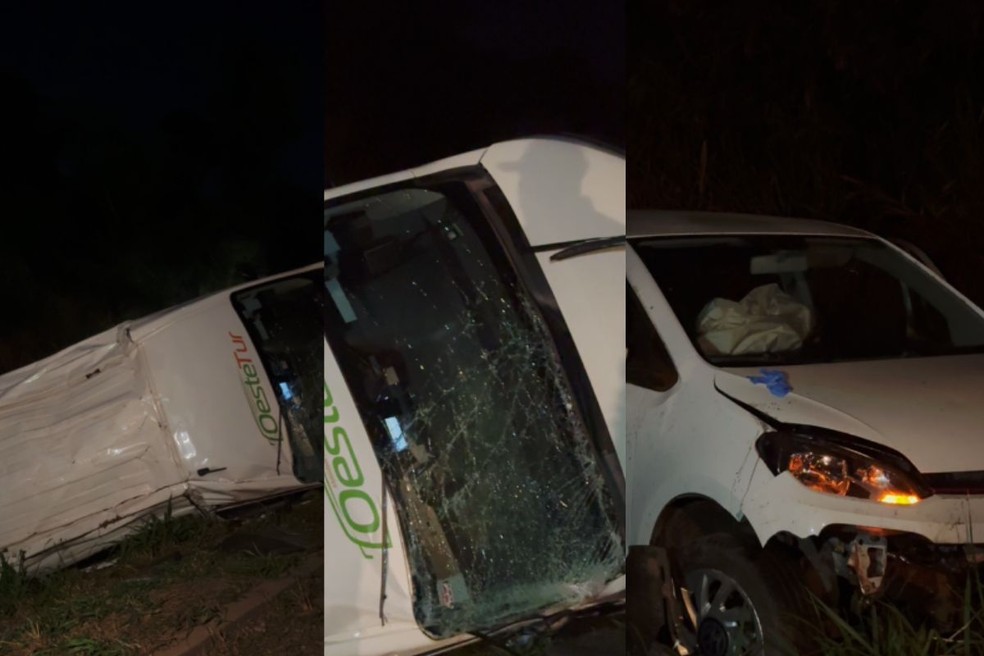 Veículos envolvidos em acidente na BR-163, em Lucas do Rio Verde, ficaram destruídos — Foto: Reprodução