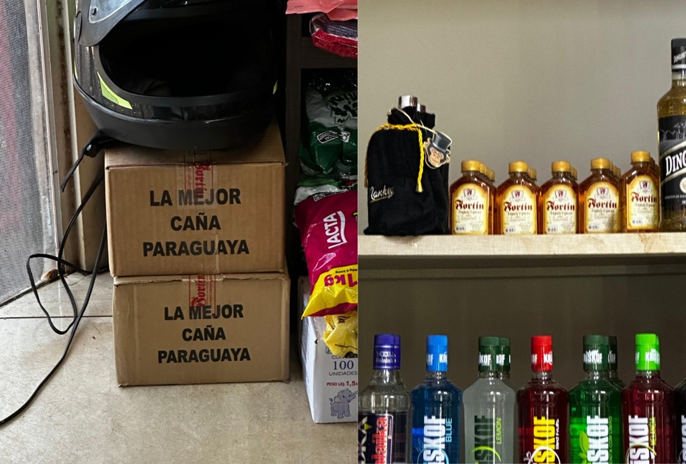 PolÃ­cia identifica venda de produtos ilegais ligados Ã  OperaÃ§Ã£o Metanol â Foto: Decon