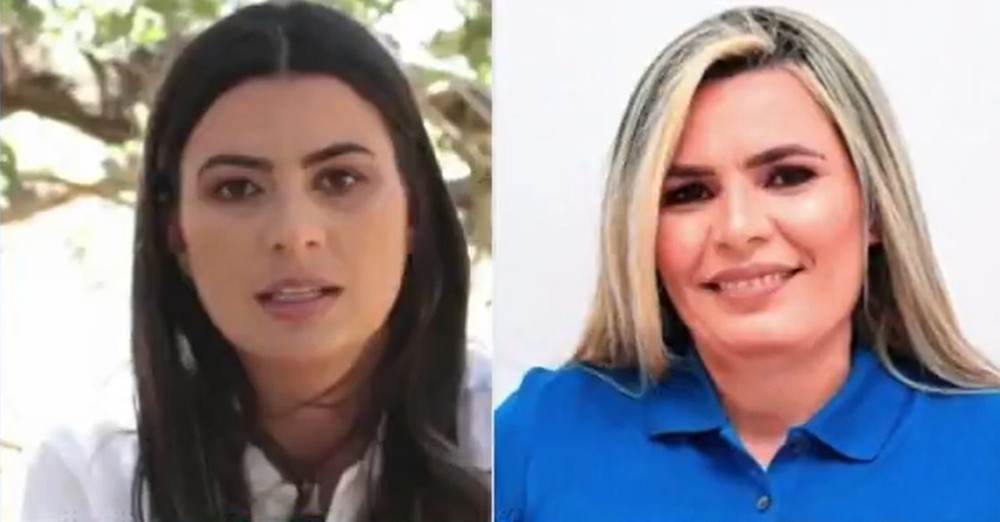 Ex-prefeita Damária Jácome e a vereadora Leidiane Jácome, ambas denunciadas pelo MP.