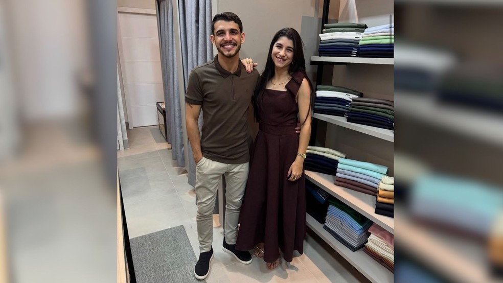 Na imagem, à esquerda, João Vitor dos Santos Gonçalves; à direita, Poliana dos Santos Gonçalves, vítima de latrocínio aos 31 anos. — Foto: Arquivo pessoal