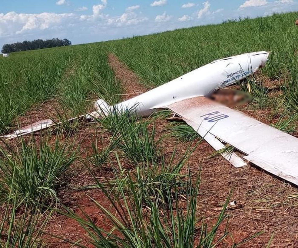 Sem uma das asas, polícia e Anac investigam causa de acidente com planador que provocou morte de piloto no interior de SP — Foto: Arquivo pessoal