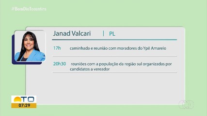 Confira a agenda dos candidatos a prefeitura de Palmas nesta terça-feira (10)
