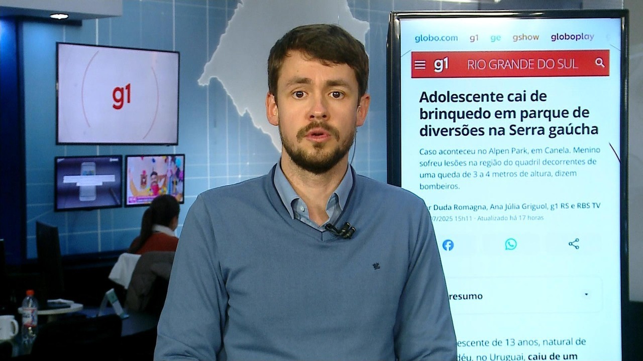 Adolescente cai de brinquedo em parque de diversões na Serra gaúcha