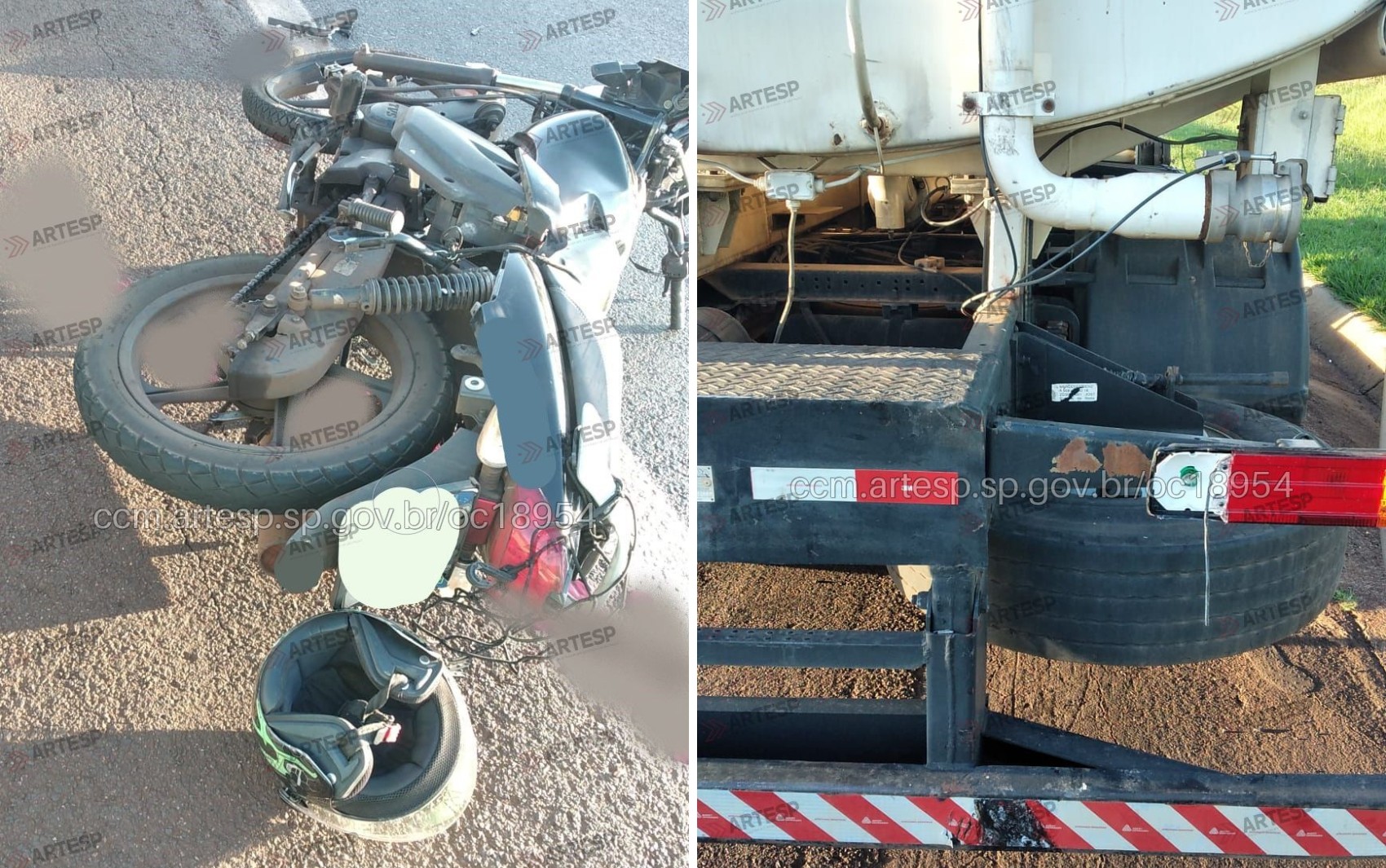 Motociclista morre após bater em traseira de caminhão na Rodovia Cândido Portinari, em Brodowski, SP