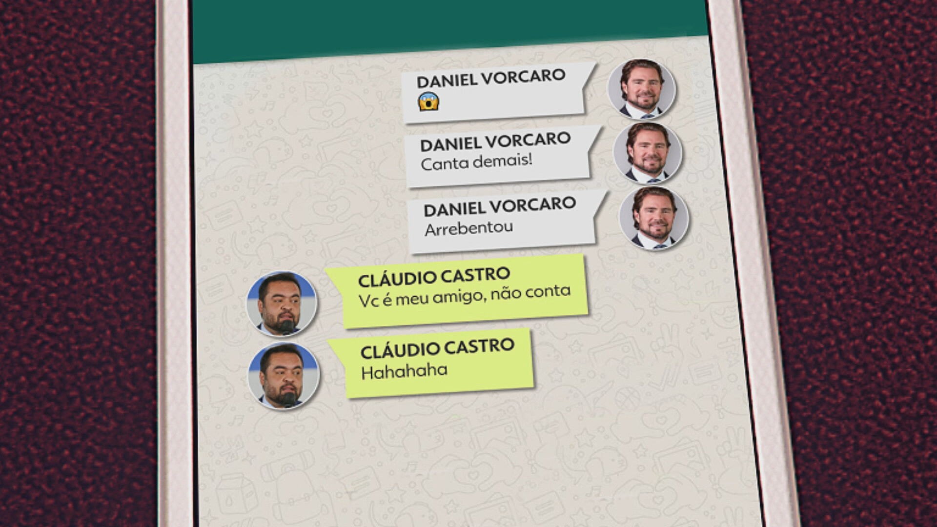 'Canta demais', 'você não existe', 'irmão', 'meu amigo': as mensagens que sugerem a proximidade de Vorcaro e Cláudio Castro