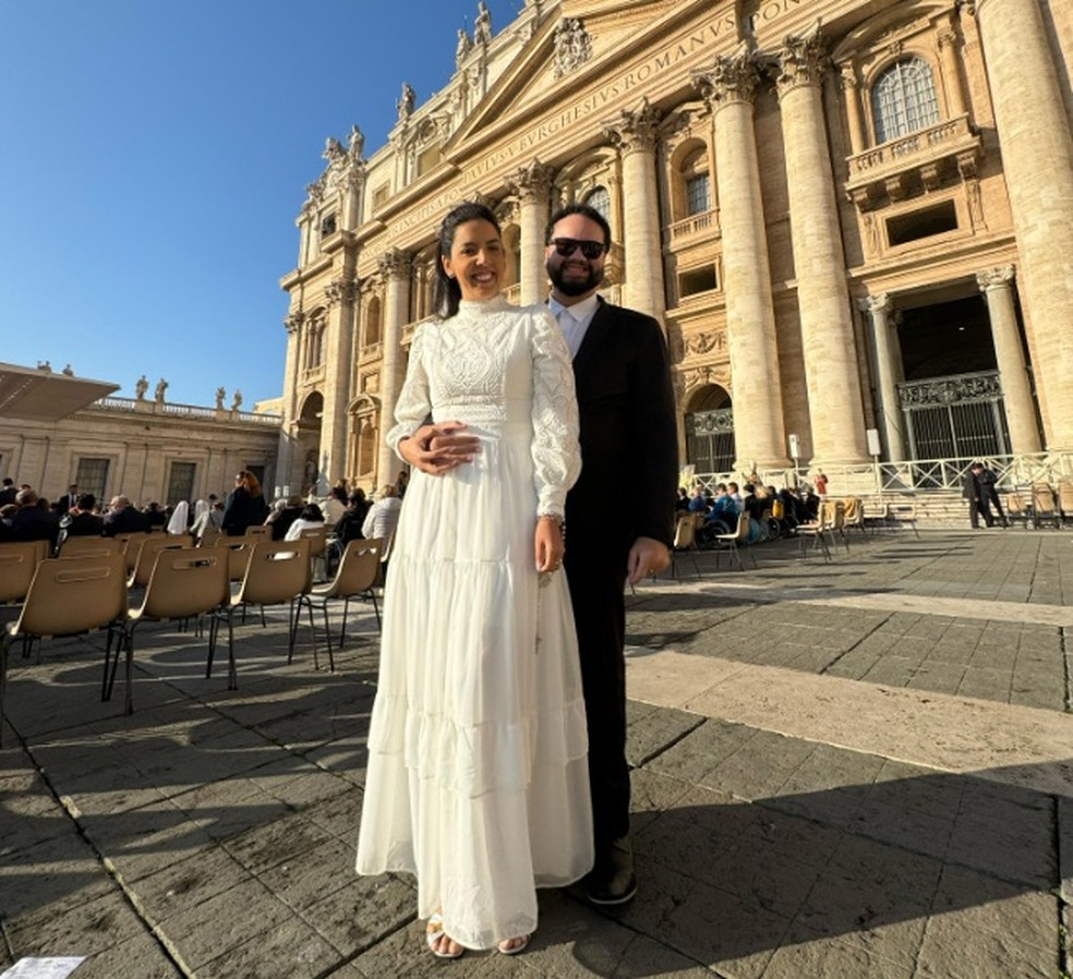 Casal que recebeu bênção do papa Francisco diz que momento fez sentir que  Deus desenhou cada segundo | Paraíba | G1