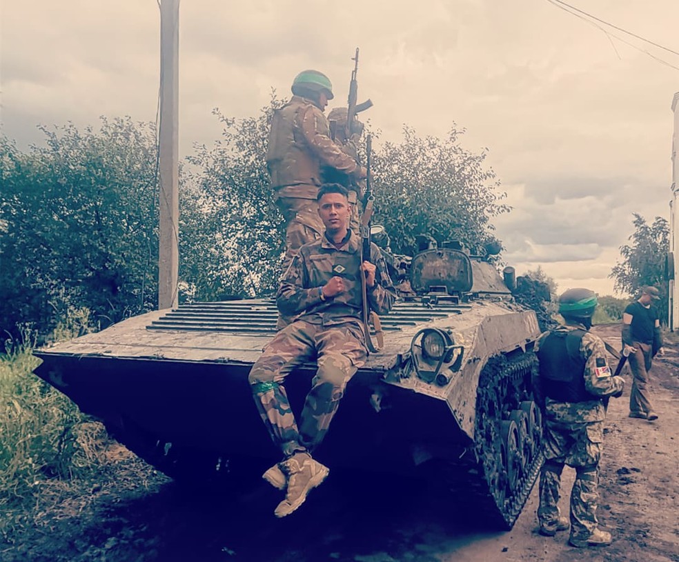 Soldado de MT perdeu cerca de 20 amigos durante combate na Ucrânia — Foto: Arquivo pessoal