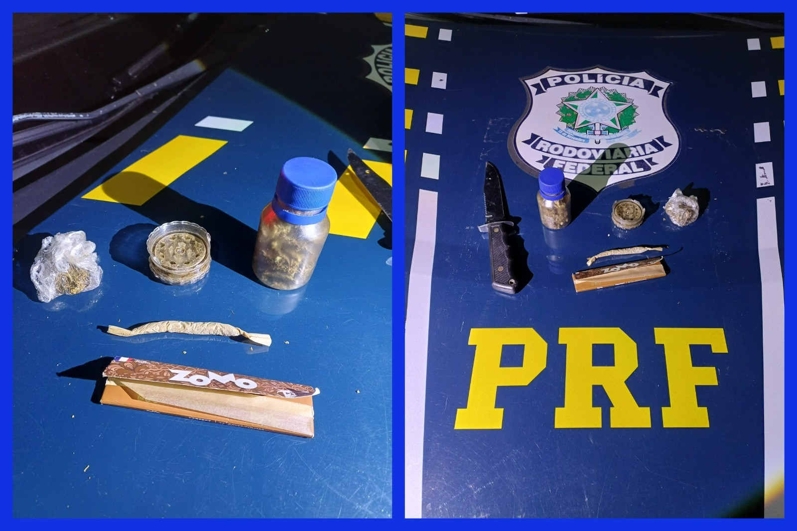 PRF flagra motorista de caminhão-cegonha com maconha e trafegando em horário proibido na BR-251