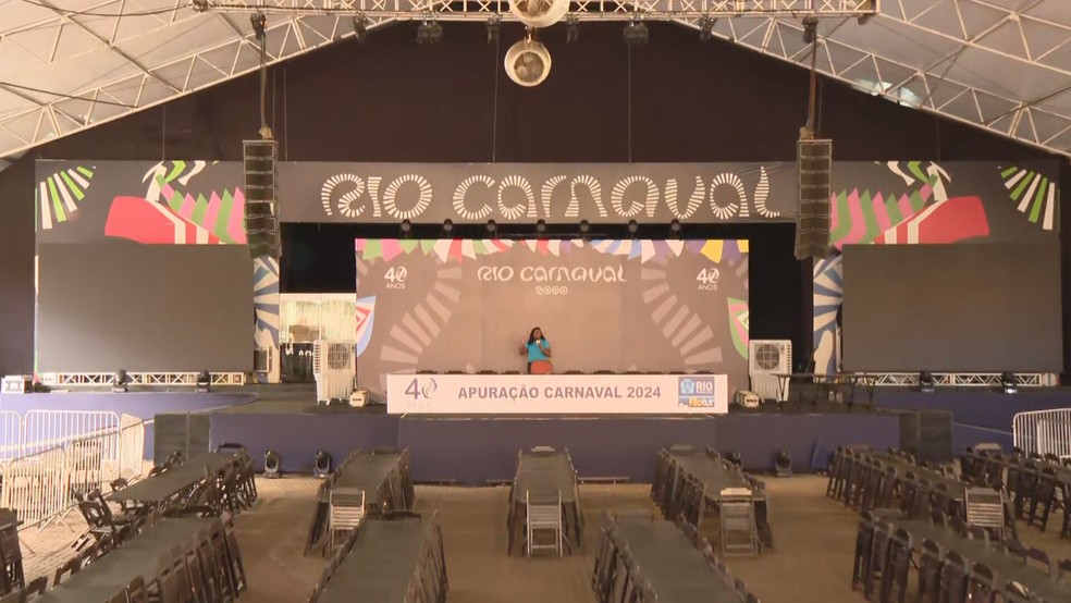Apuração será na Cidade do Samba — Foto: Reprodução/TV Globo