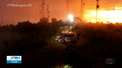 Fiéis sobem a Serra do Estrondo para a programação da Semana Santa em Paraíso