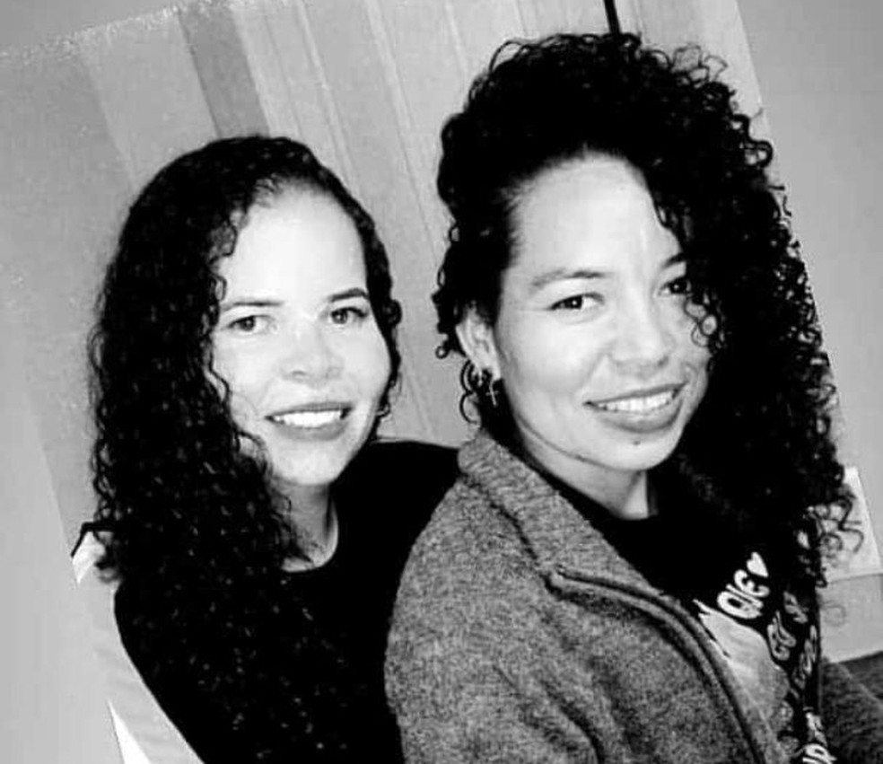 Maria da Conceição e a irmã Leilane, que morreu no dia do acidente — Foto: Arquivo Pessoal