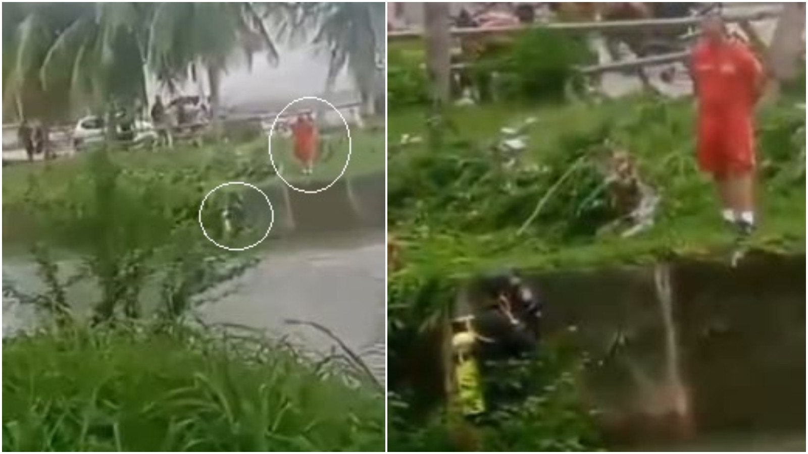 Homem desaparece após ser arrastado para dentro de canal durante alagamento em Fortaleza