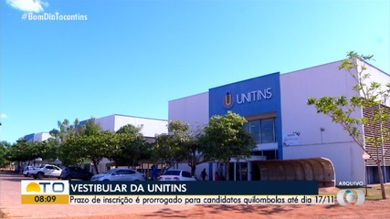 Unitins prorroga prazo de inscrições do vestibular para candidatos quilombolas