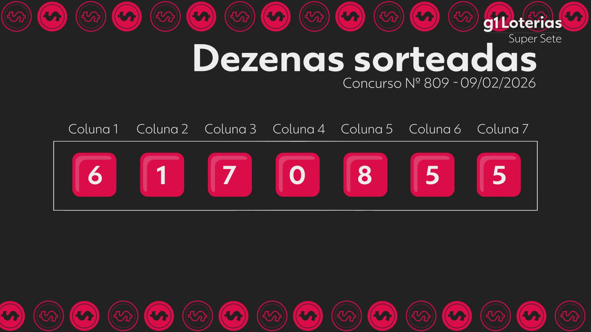 Super Sete hoje: resultado do concurso 809 e números sorteados