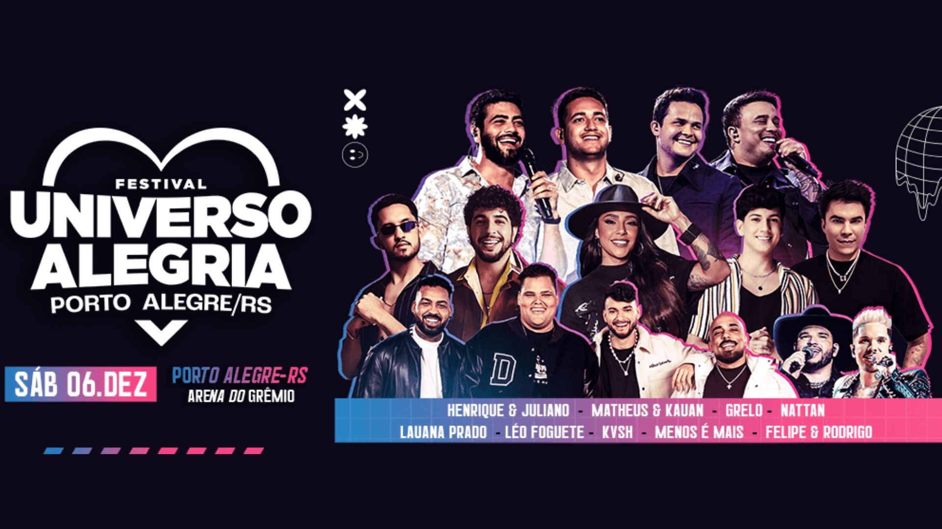 Festival 'Universo Alegria' chega a Porto Alegre neste sábado com grandes nomes da música; confira atrações e ingressos