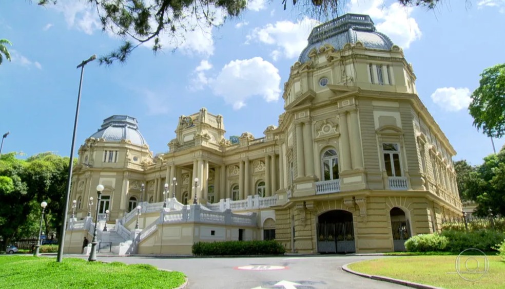 Palácio Guanabara, Rio de Janeiro — Foto: GloboNews/Reprodução