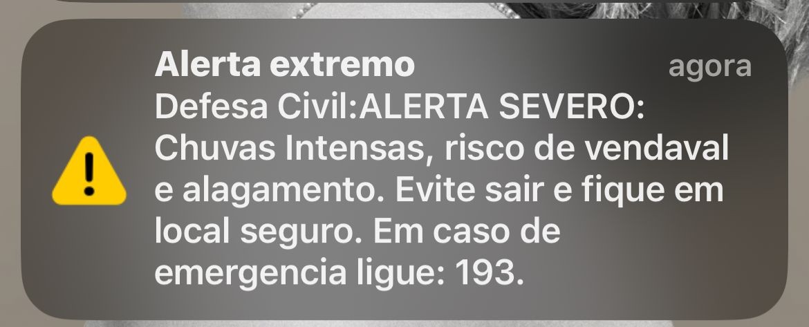 Defesa Civil emite 'alerta severo' para  chuvas intensas e risco de vendaval no Pará nesta quarta-feira, 4